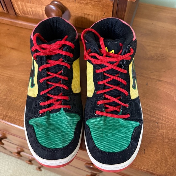 Ipath vintage Men's Grasshopper XT skatebosrd Sneaker, Rasta size 8.5 rare shoes - Picture 3 of 13